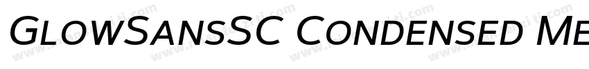 GlowSansSC Condensed Medium BrownSt字体转换